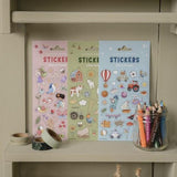 Stickervel Rosa & Friends