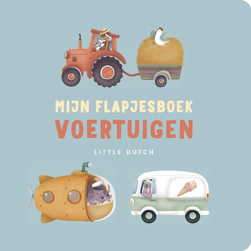Kinderboek Mijn Flapjesboek – voertuigen - NL