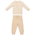 Tweedelige pyjama - Zand - Gestreept