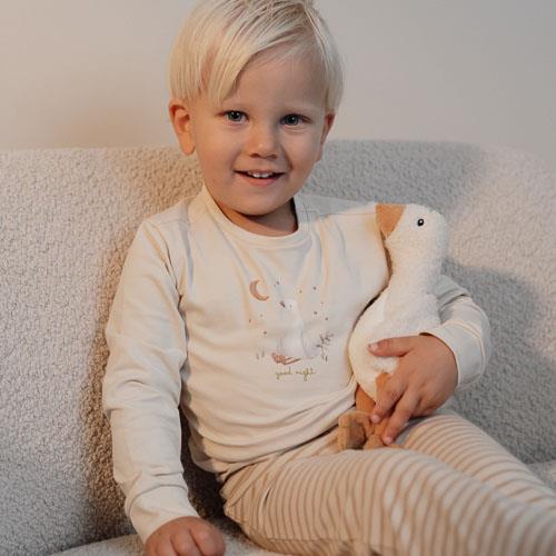 Tweedelige pyjama - Zand - Gestreept