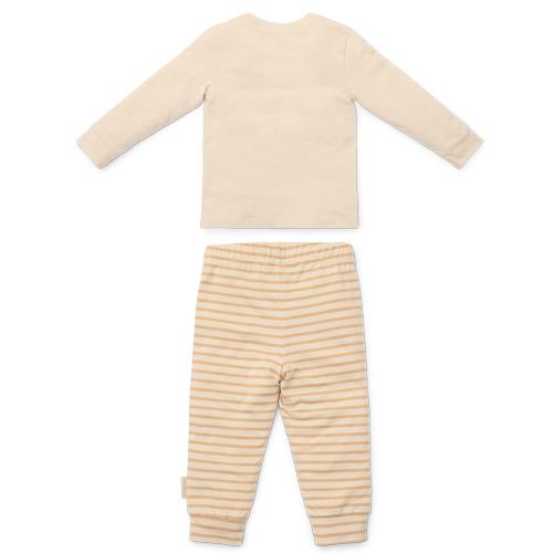 Tweedelige pyjama - Zand - Gestreept