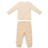 Tweedelige pyjama - Zand - Gestreept