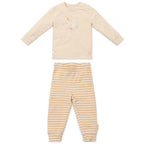 Tweedelige pyjama - Zand - Gestreept