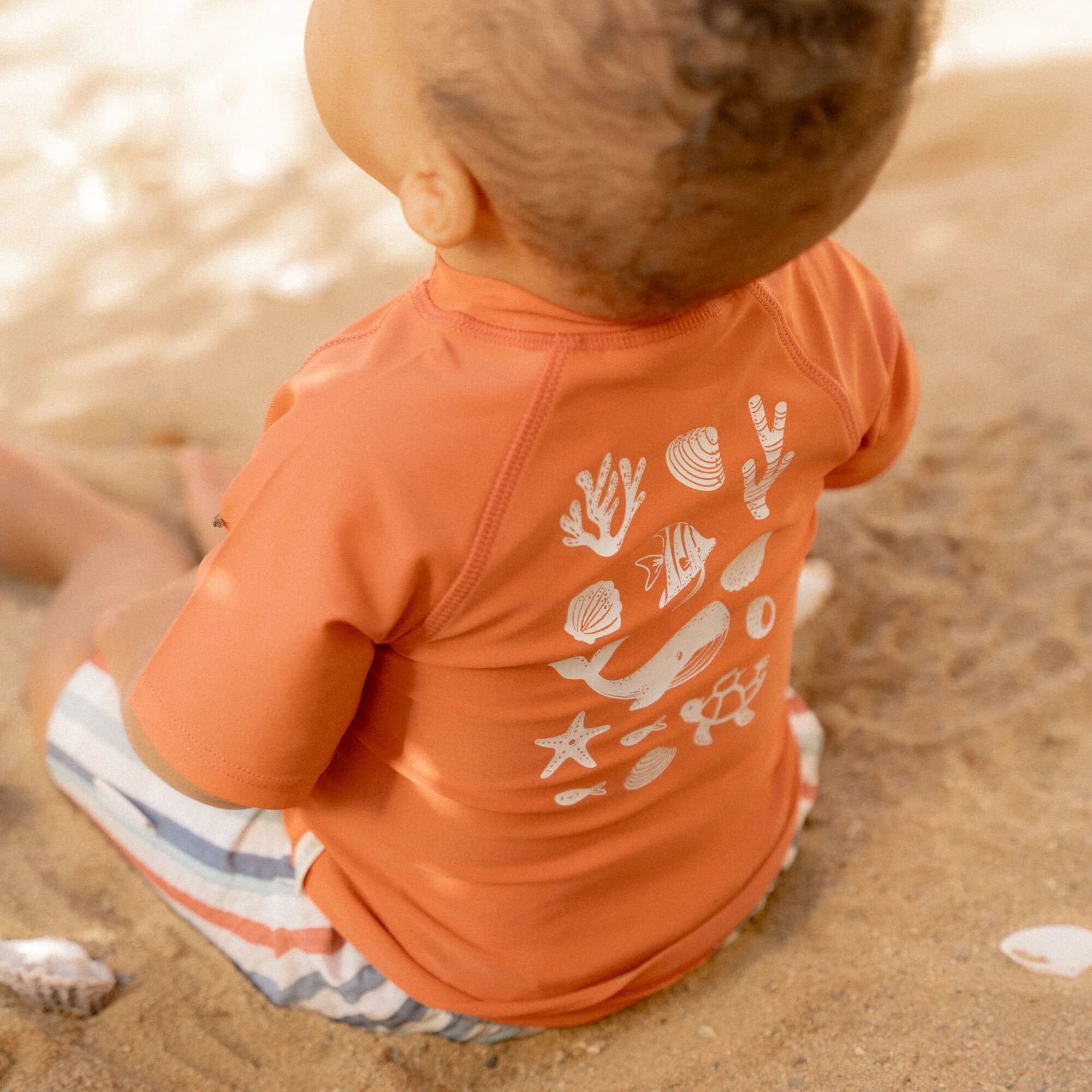 zwemshirt-korte-mouw-rood-sea-life