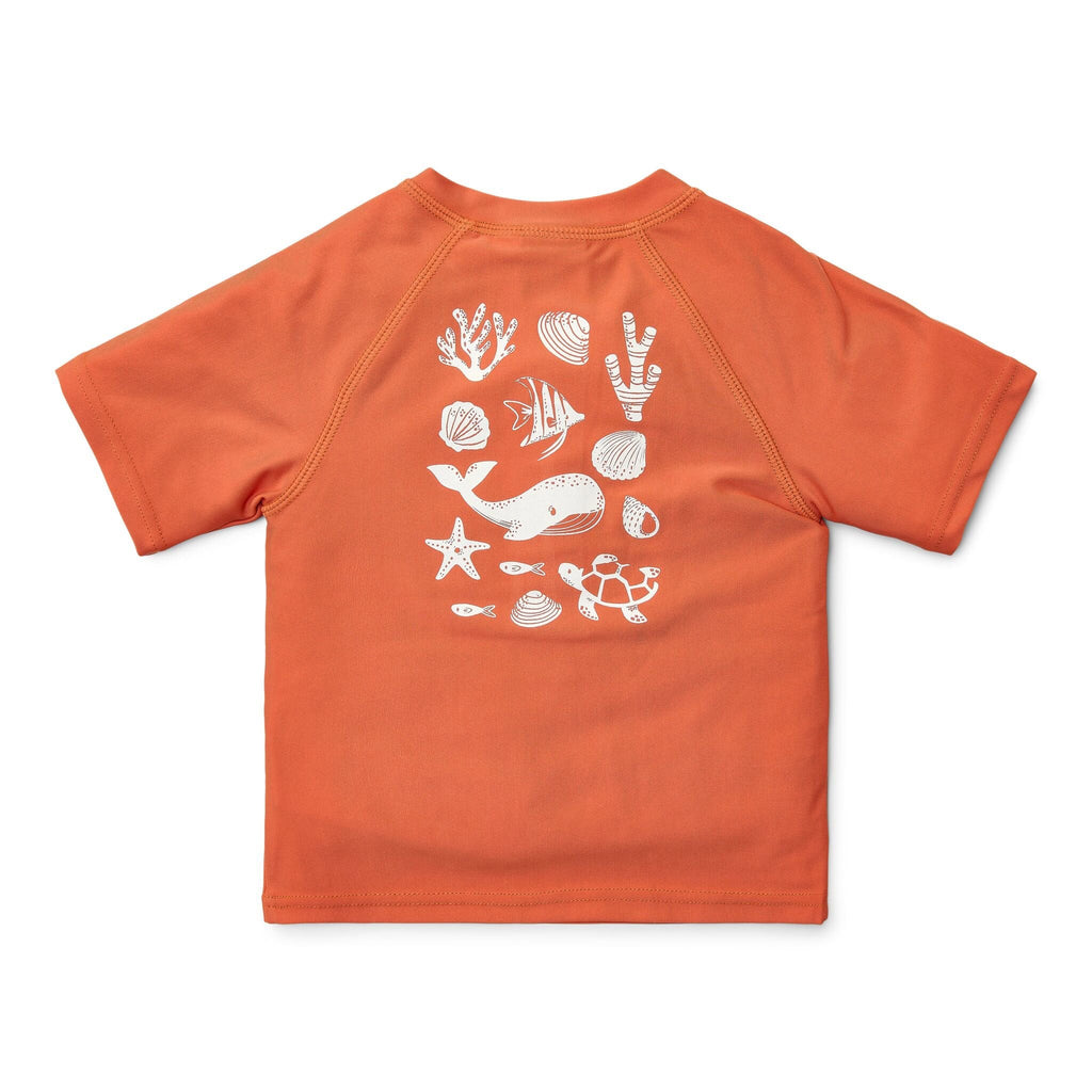 zwemshirt-korte-mouw-rood-sea-life