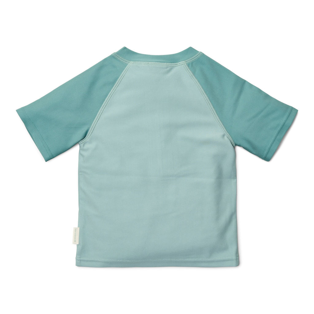 zwemshirt-korte-mouw-groen-seashells-and-stripes