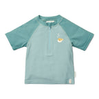 zwemshirt-korte-mouw-groen-seashells-and-stripes