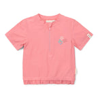 zwemshirt-korte-mouw-roze-sunny-flowers