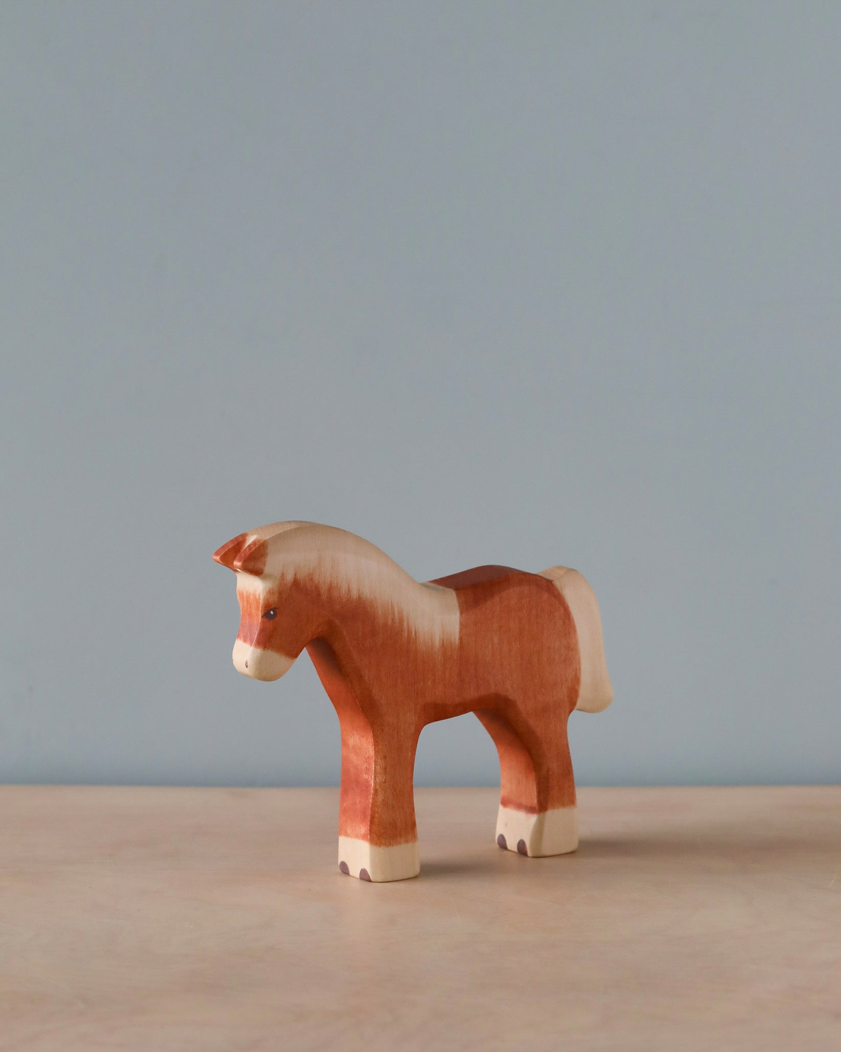 Handmade Holzwald Light Brown Horse